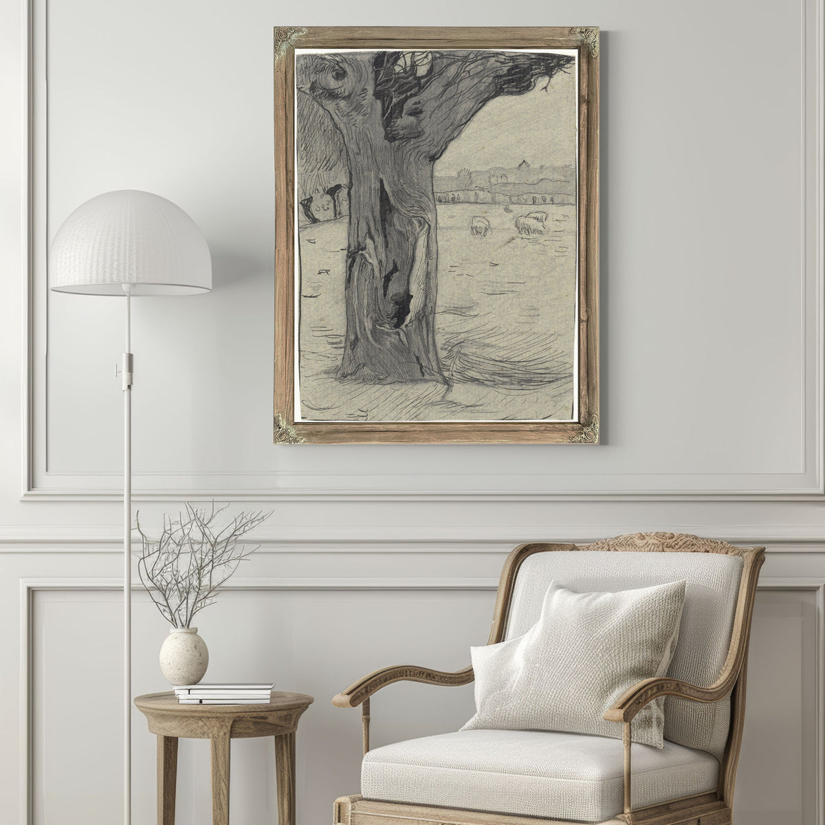 Knotwilg Een Weidelandschap By Roland Holst