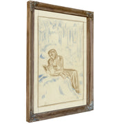 Lezende Vrouw Een Boslandschap By Roland Holst
