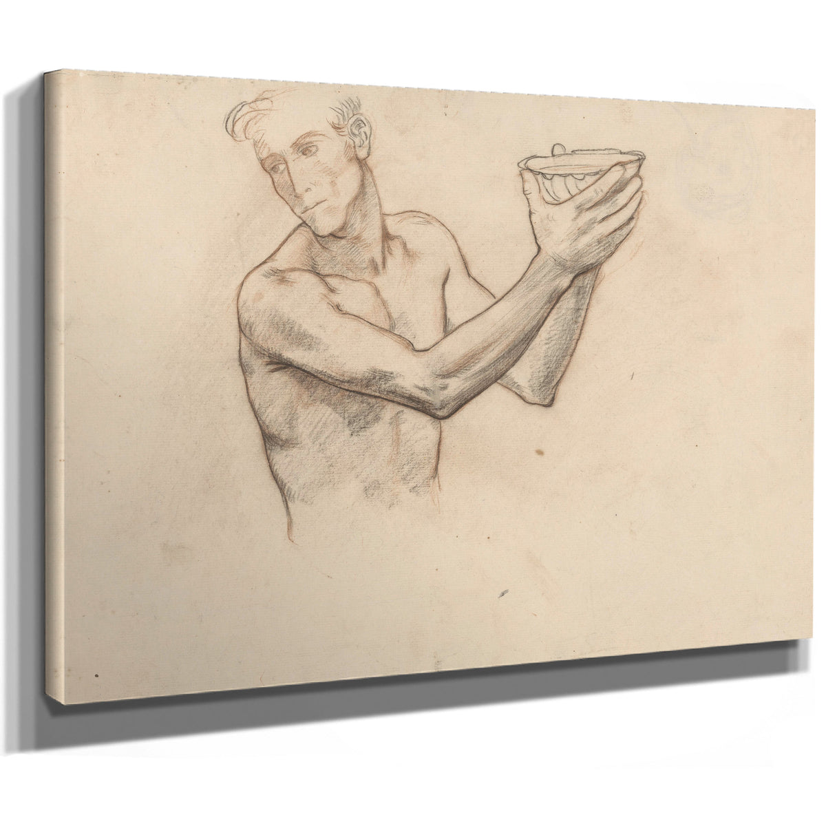 Mannelijk Naakt Met Schaal Ten Halven By Roland Holst