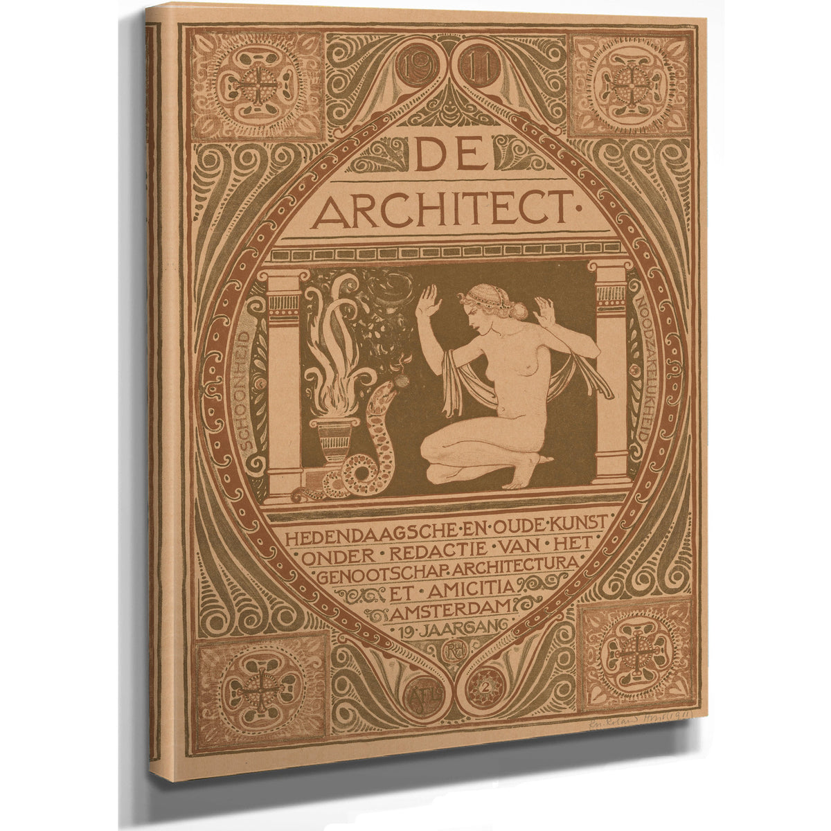 Omslagontwerp Voor de Architect By Roland Holst