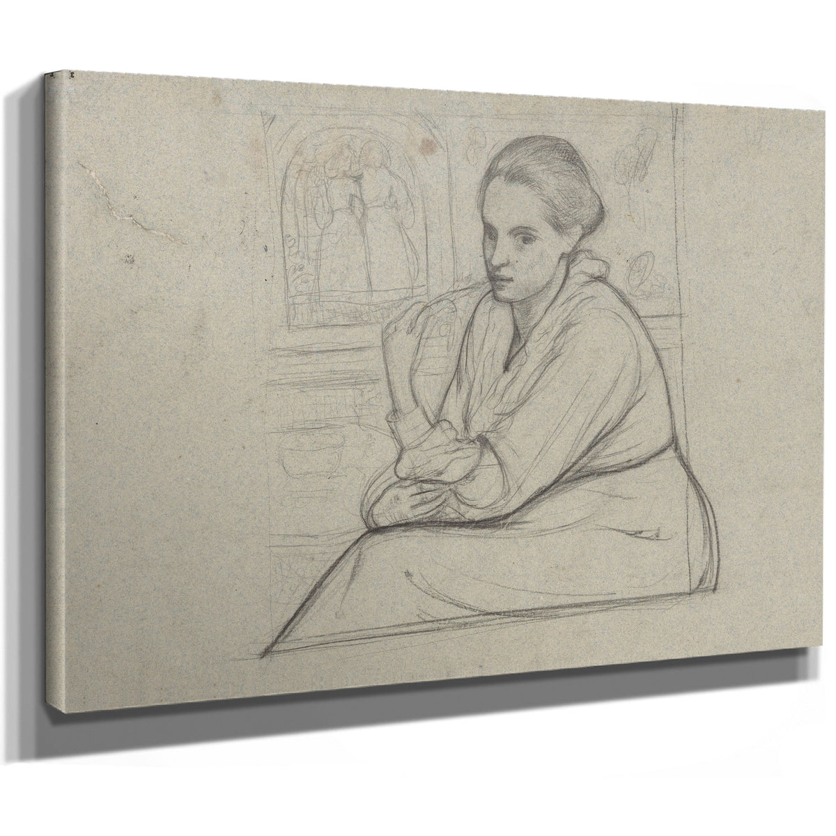 Portret van Henriette Roland Holst van By Roland Holst
