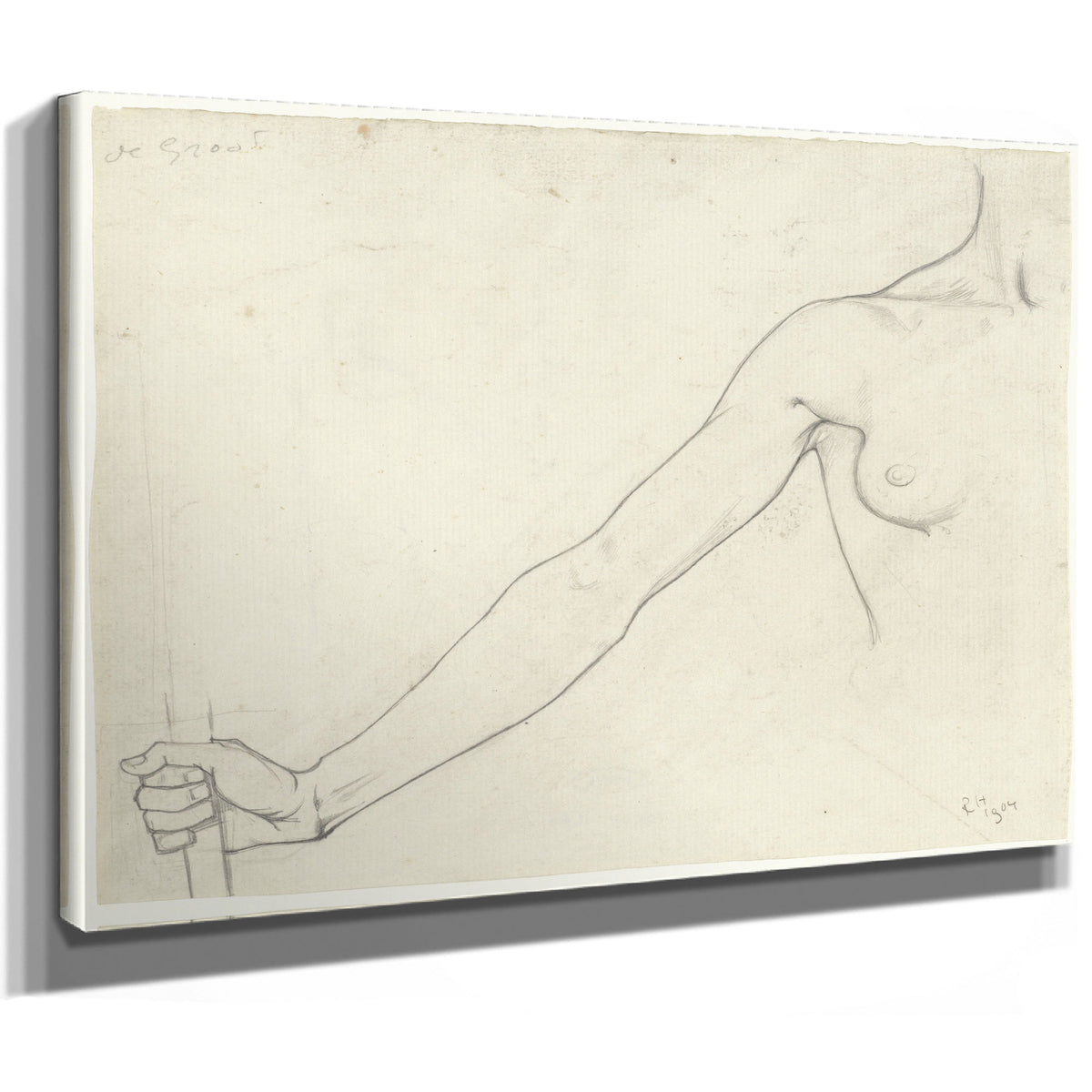 Rechterarm En Borst van Een Vrouw By Roland Holst