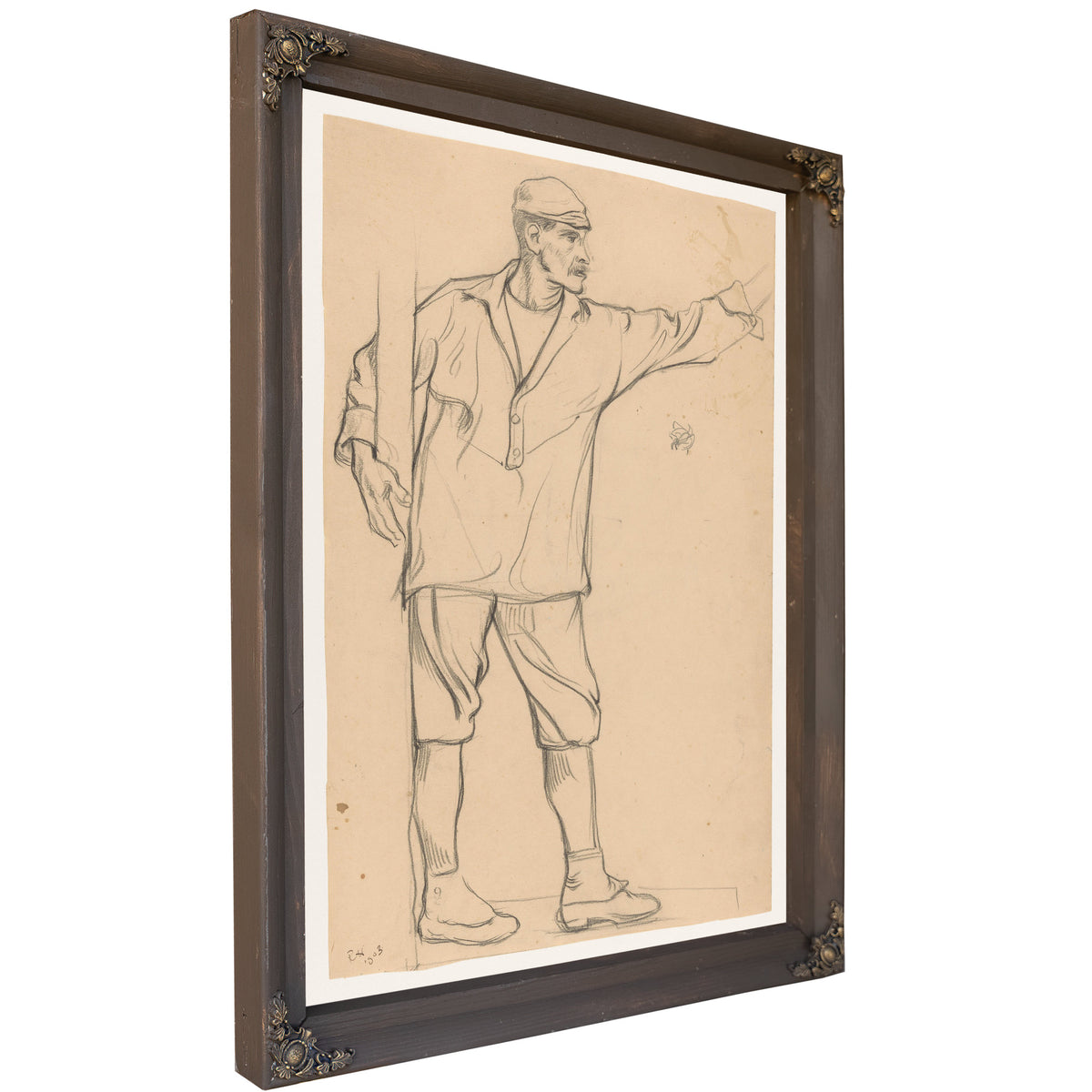 Staande Man Met Uitgestrekte Arm By Roland Holst