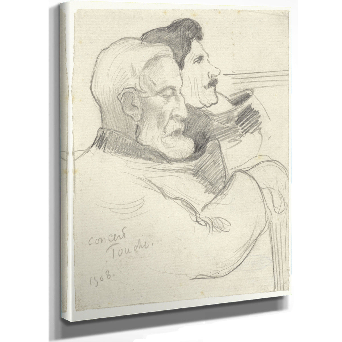 Twee Concertbezoekers de Muziekzaal By Roland Holst