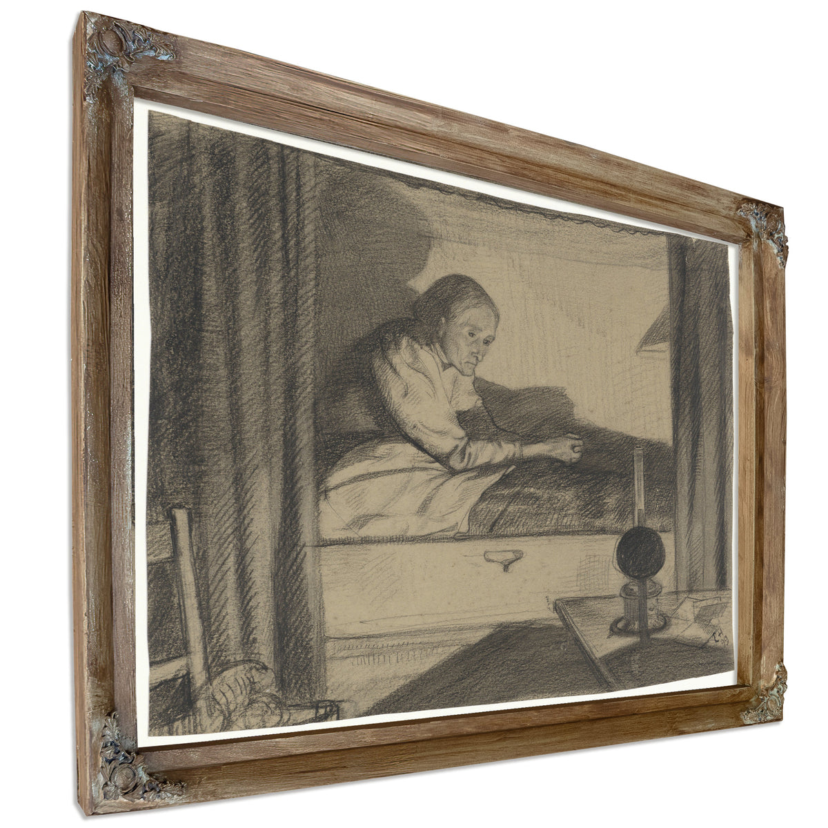 Vrouw Hogerhuis Zittend Bed Eerste By Roland Holst