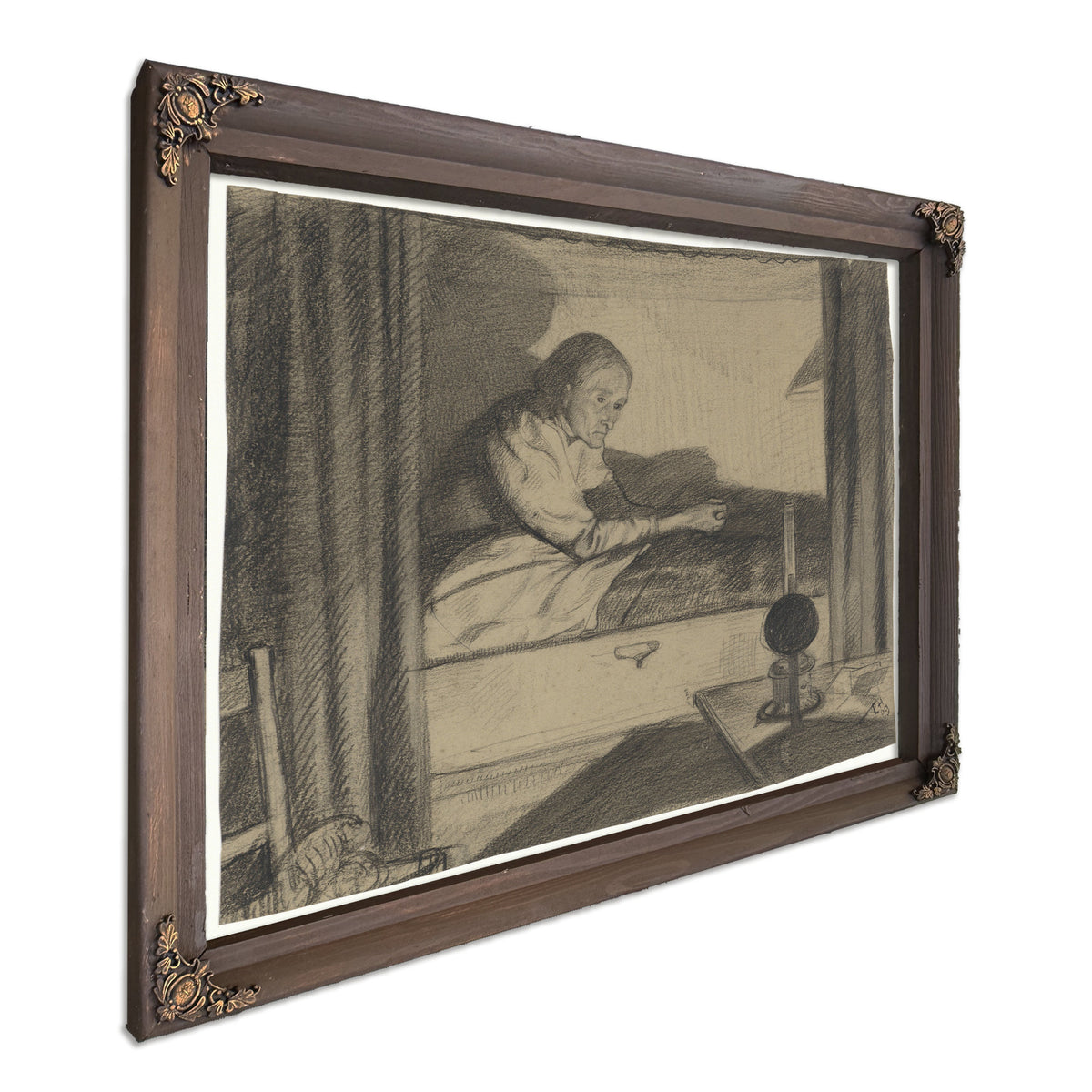 Vrouw Hogerhuis Zittend Bed Eerste By Roland Holst