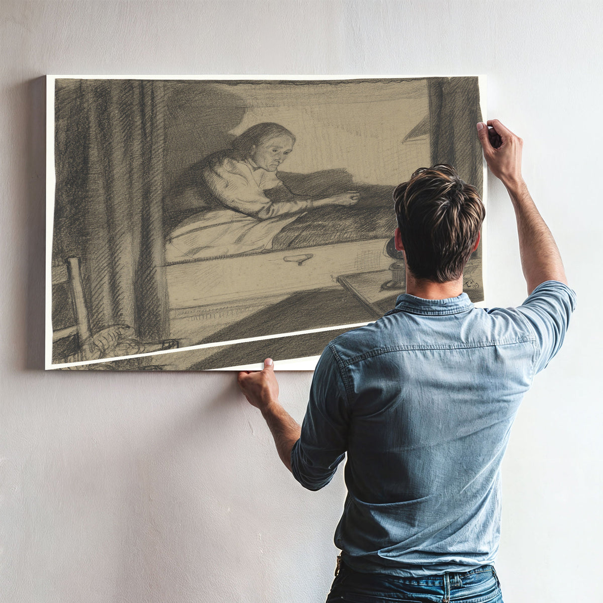 Vrouw Hogerhuis Zittend Bed Eerste By Roland Holst