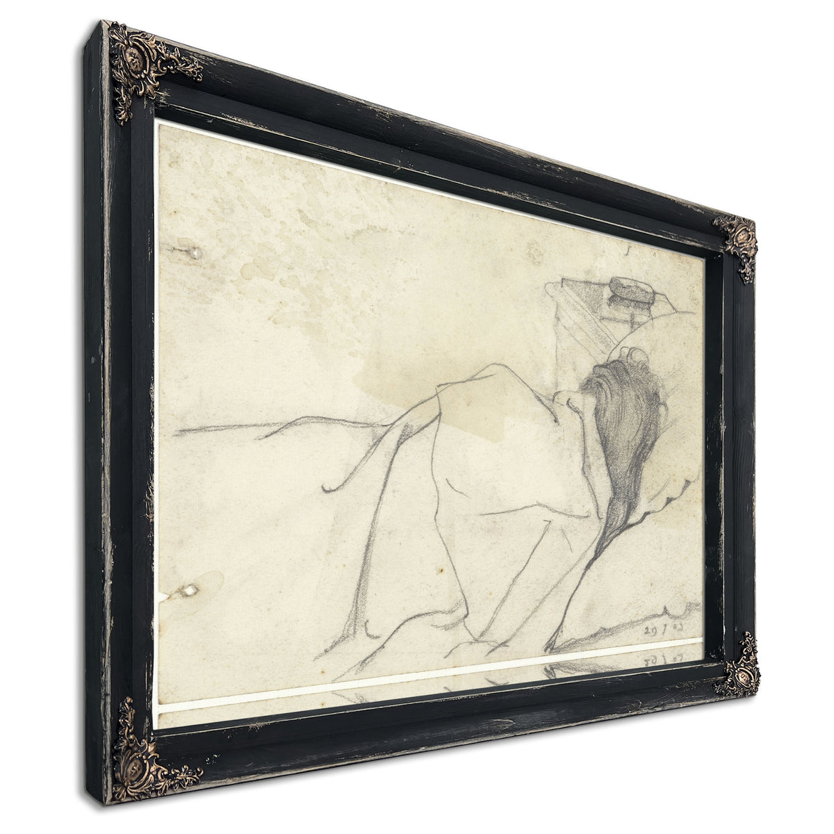 Vrouw van Richard Roland Holst Bed Met By Roland Holst