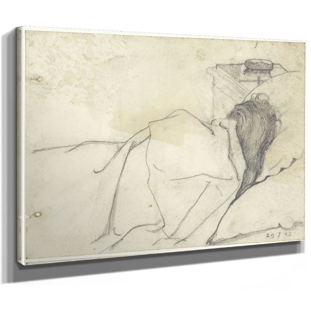 Vrouw van Richard Roland Holst Bed Met By Roland Holst