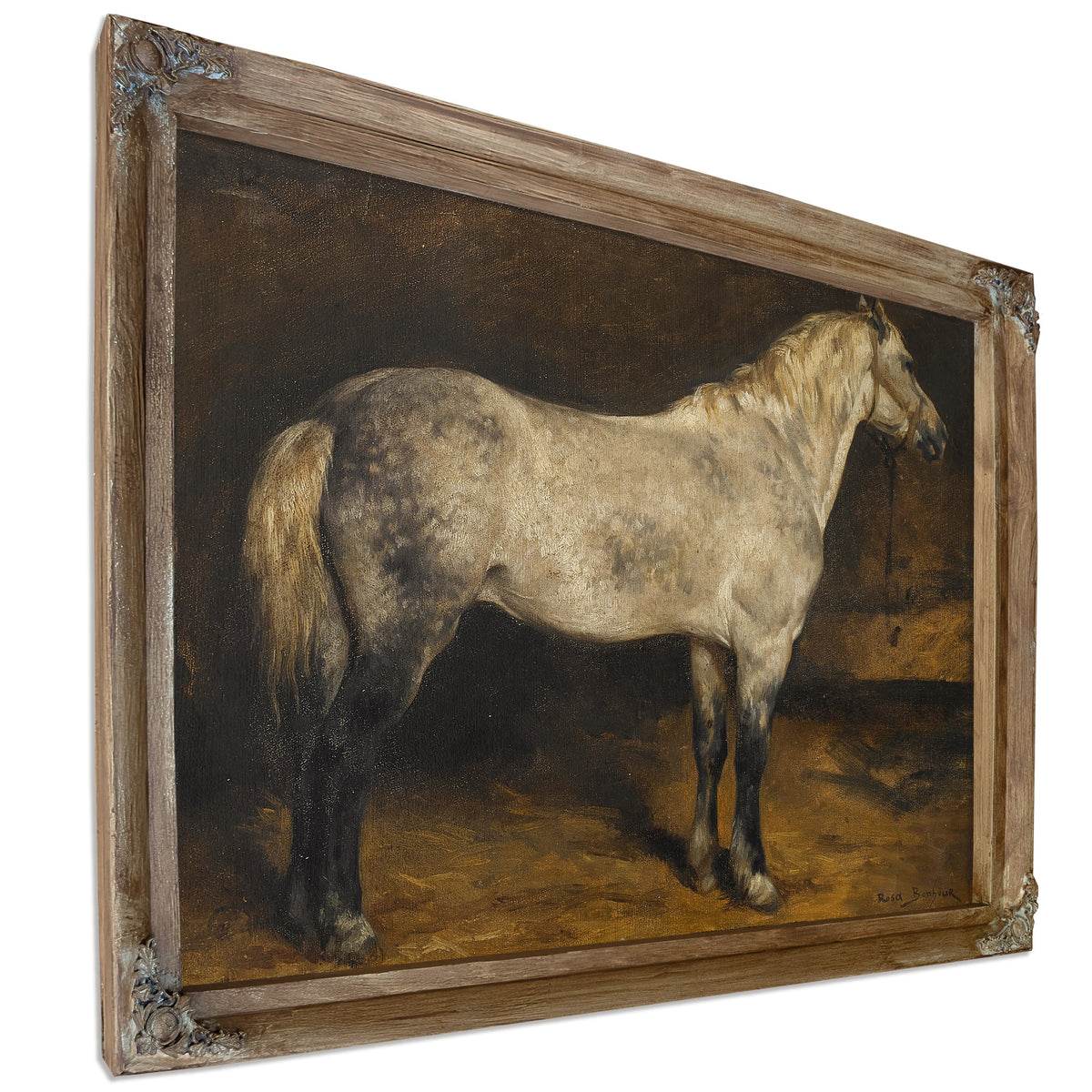 A Dapple Grey Horse By Rosa Bonheur