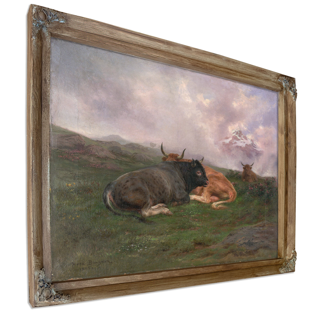 Cattle Rest a Hillside the Alps By Rosa Bonheur