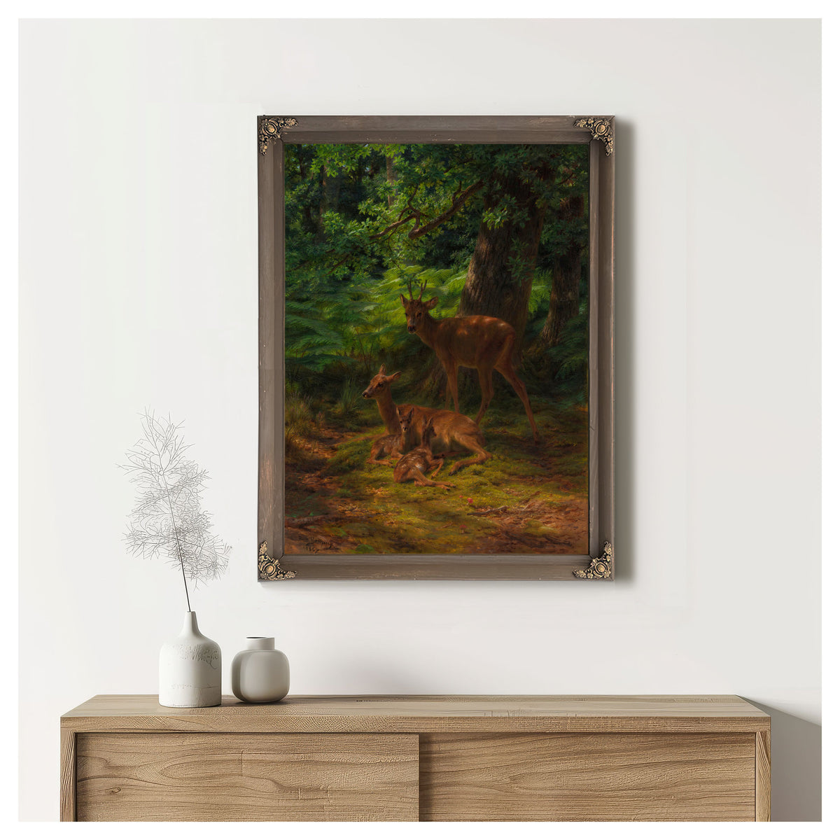Deer Repose By Rosa Bonheur