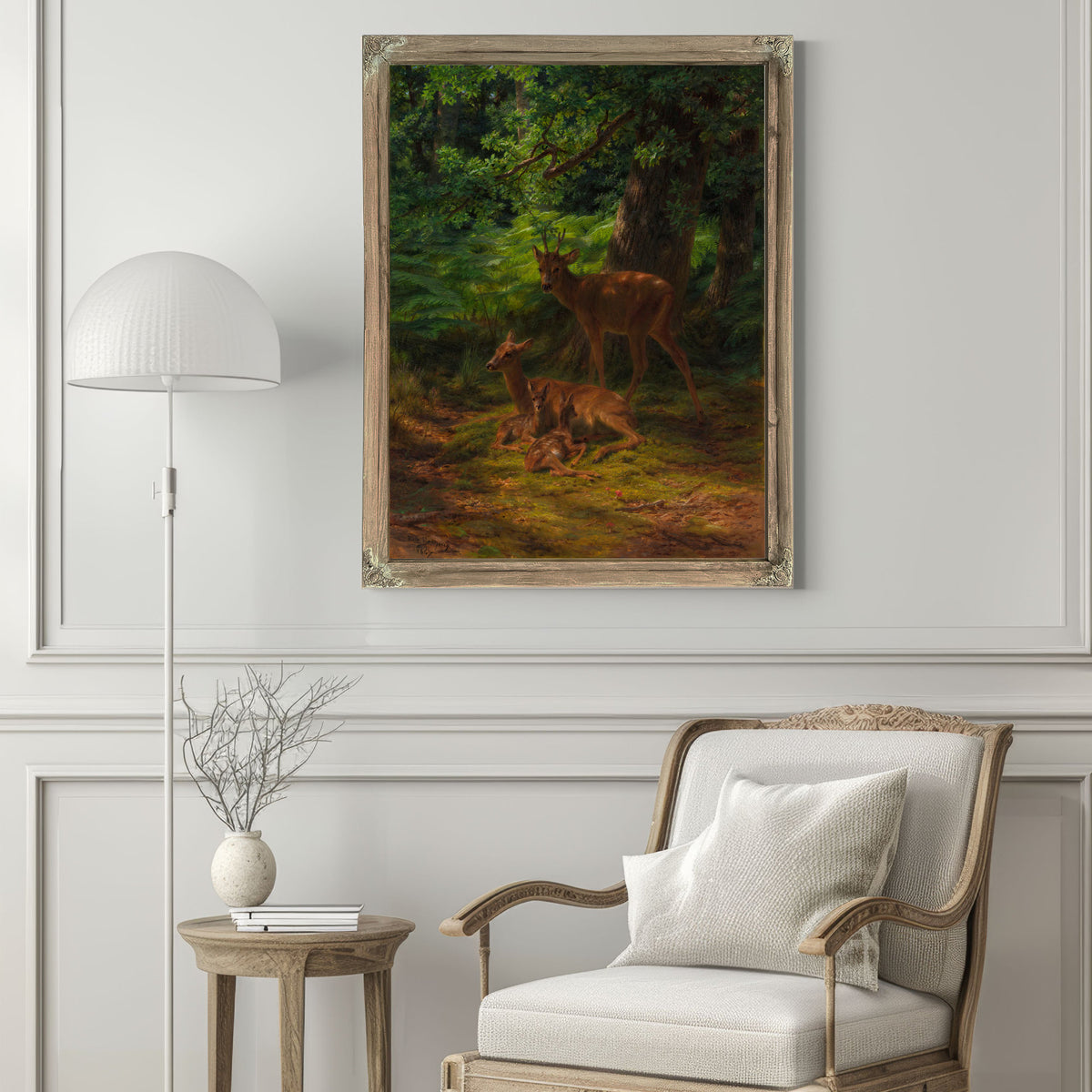Deer Repose By Rosa Bonheur