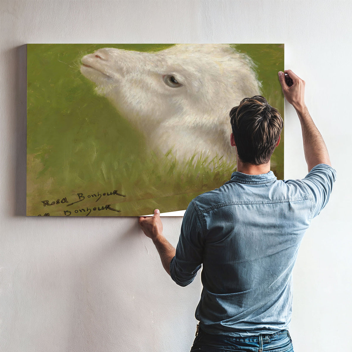 Head a Lamb By Rosa Bonheur