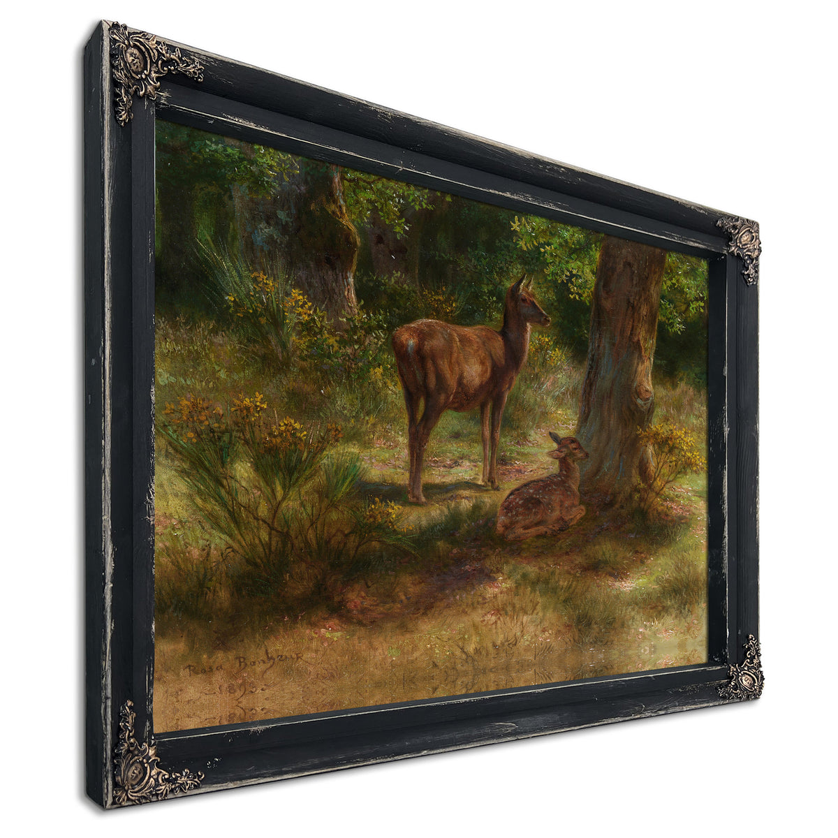 Les Cerfs et Les Fauves Dans Un Bois By Rosa Bonheur