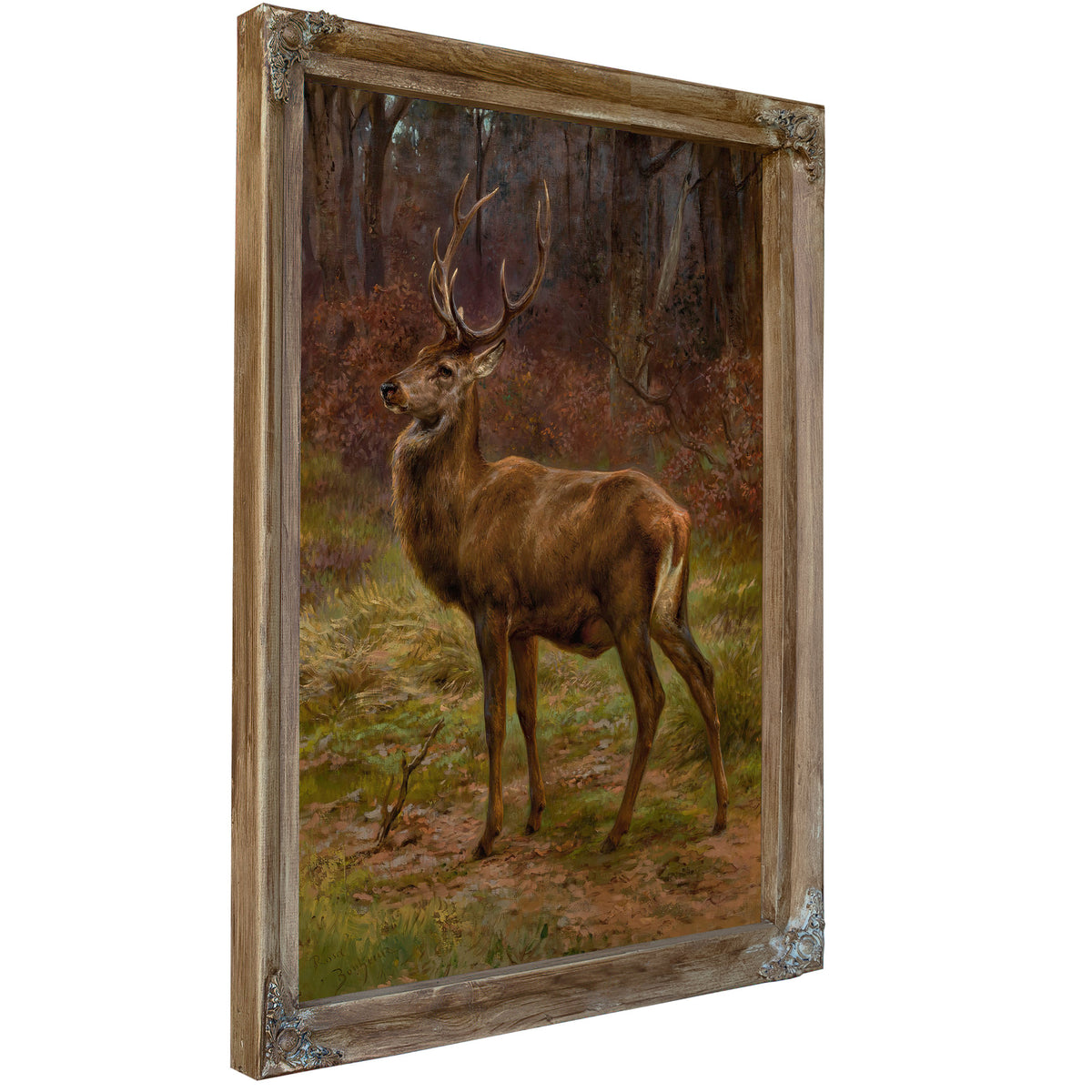 Stag an Autumn Landscape By Rosa Bonheur