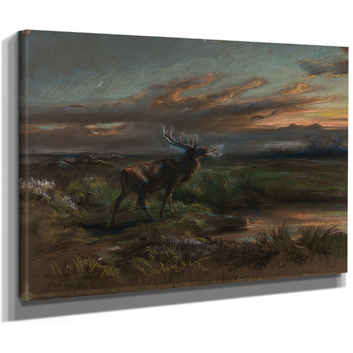 The Call the Stag S By Rosa Bonheur
