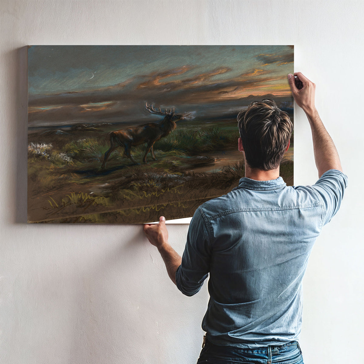 The Call the Stag S By Rosa Bonheur