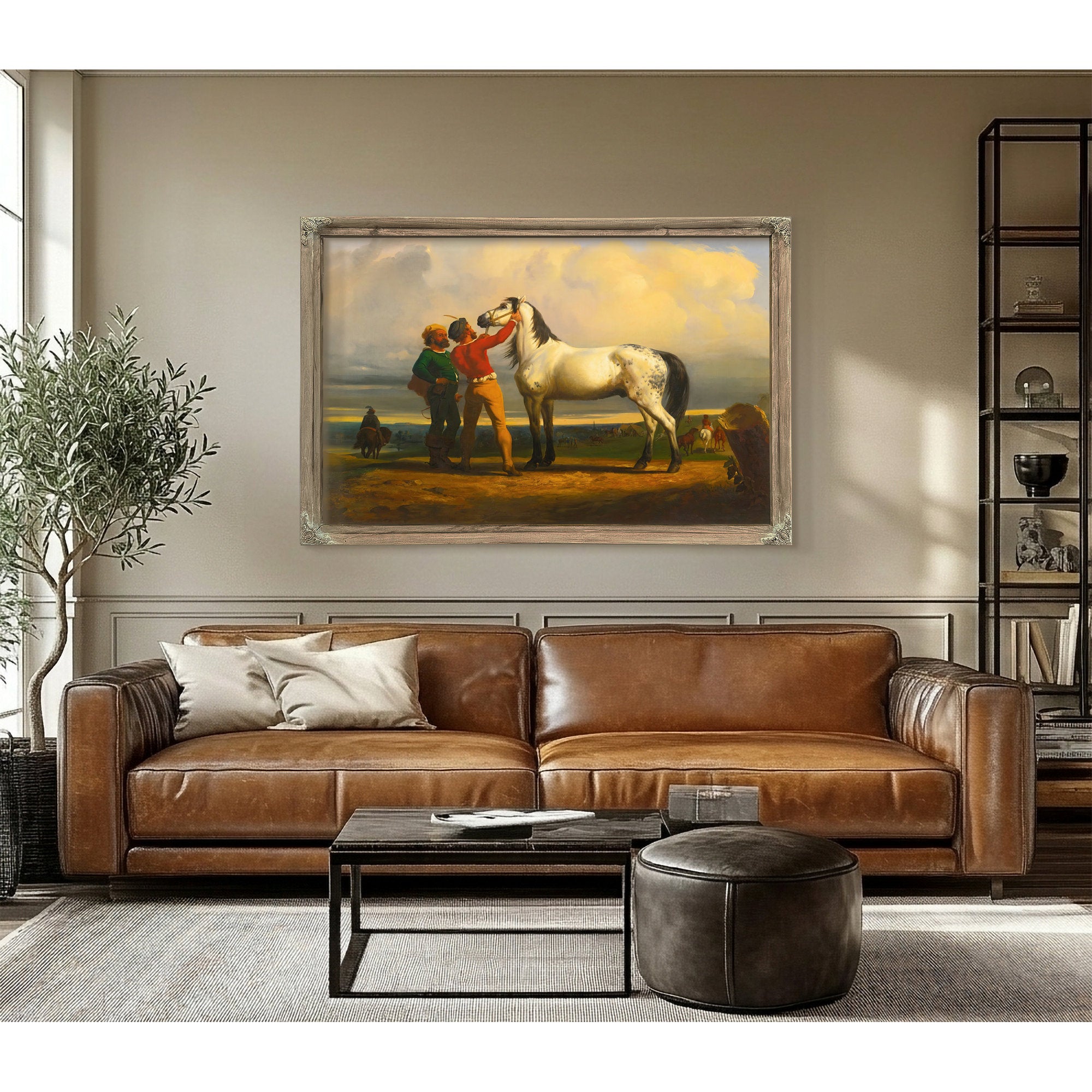 The Grey Horse the Horse Fair By Rosa Bonheur