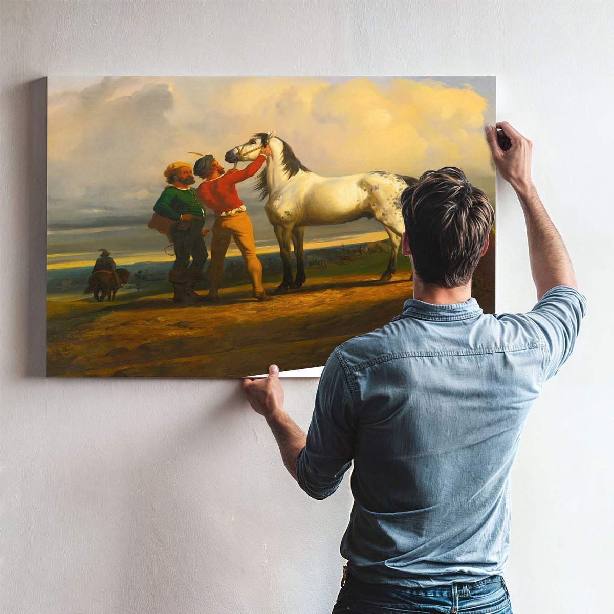 The Grey Horse the Horse Fair By Rosa Bonheur