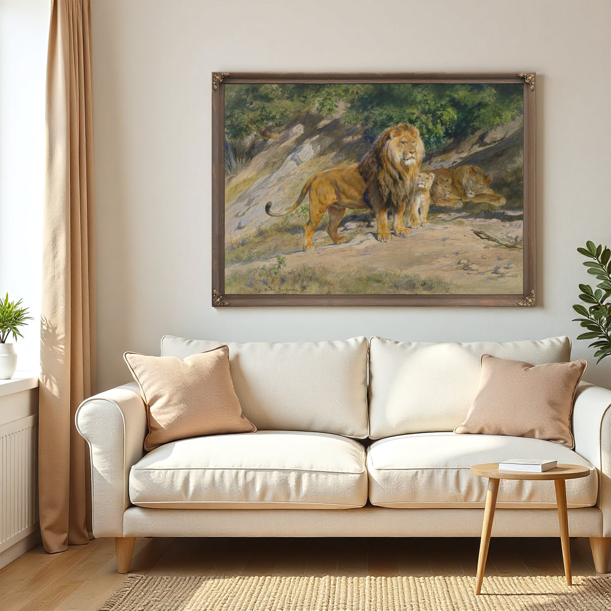 The King Watches By Rosa Bonheur