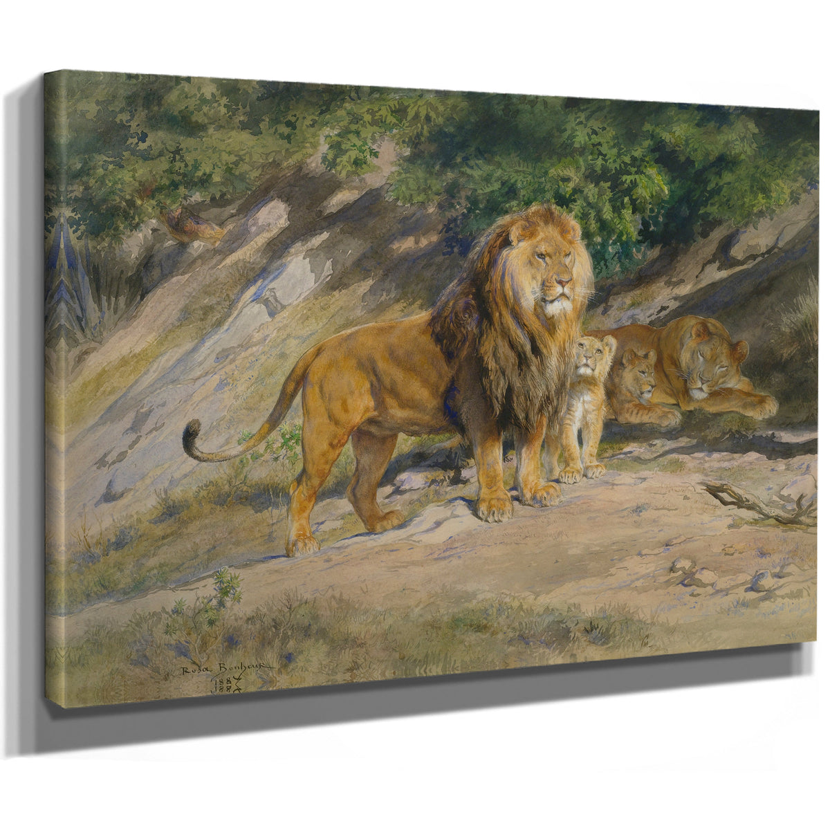 The King Watches By Rosa Bonheur