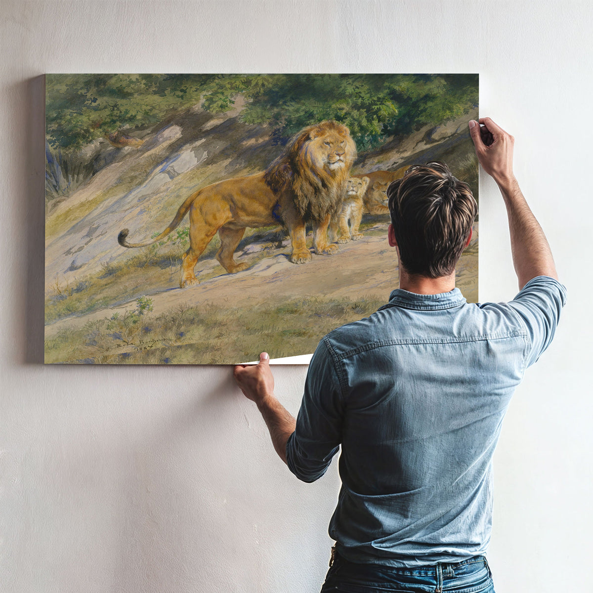 The King Watches By Rosa Bonheur