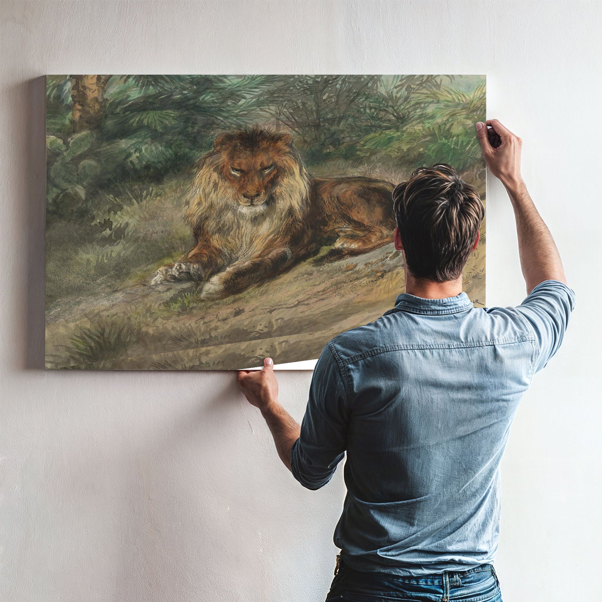 The Old Monarch By Rosa Bonheur