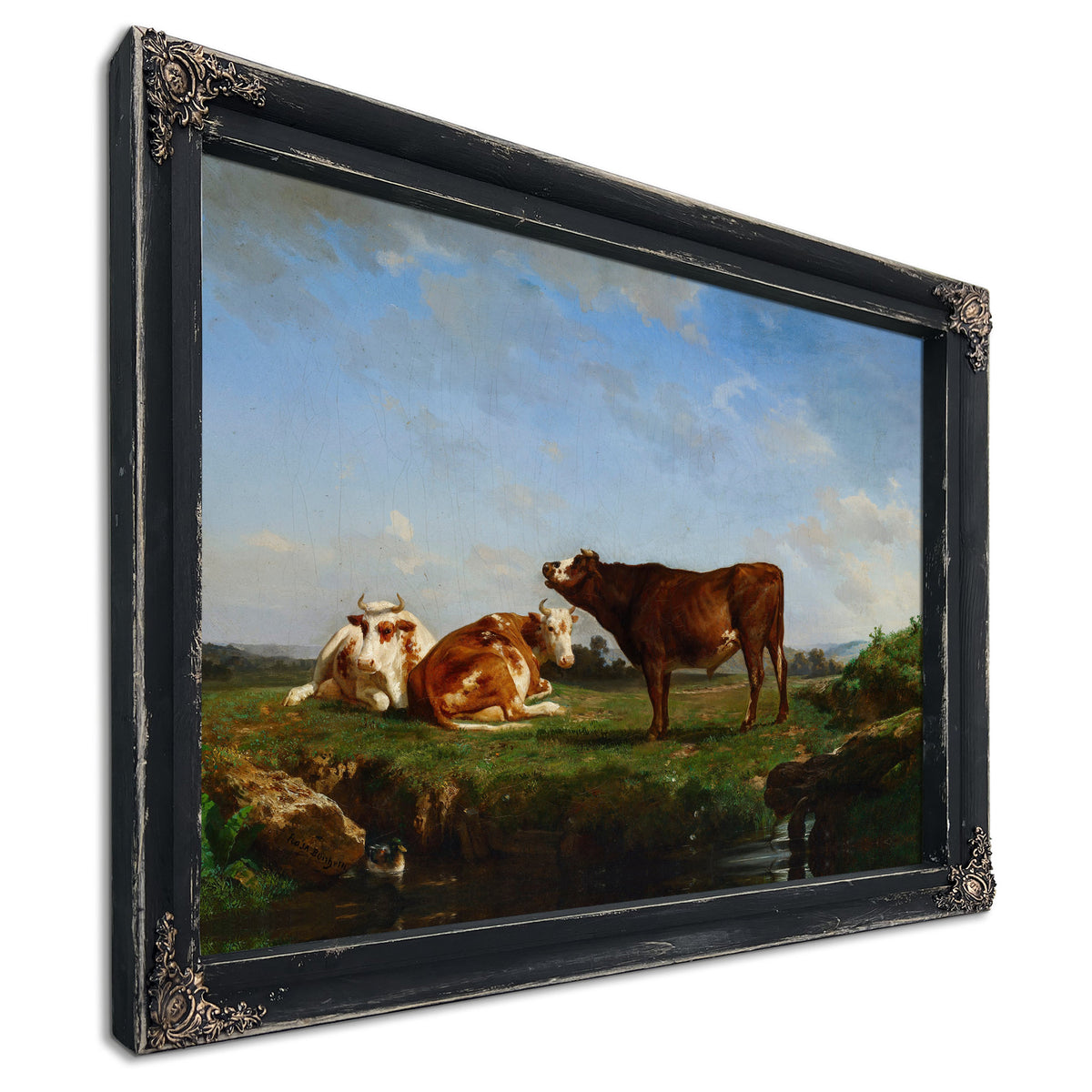 Trois Vaches Au Paturage By Rosa Bonheur