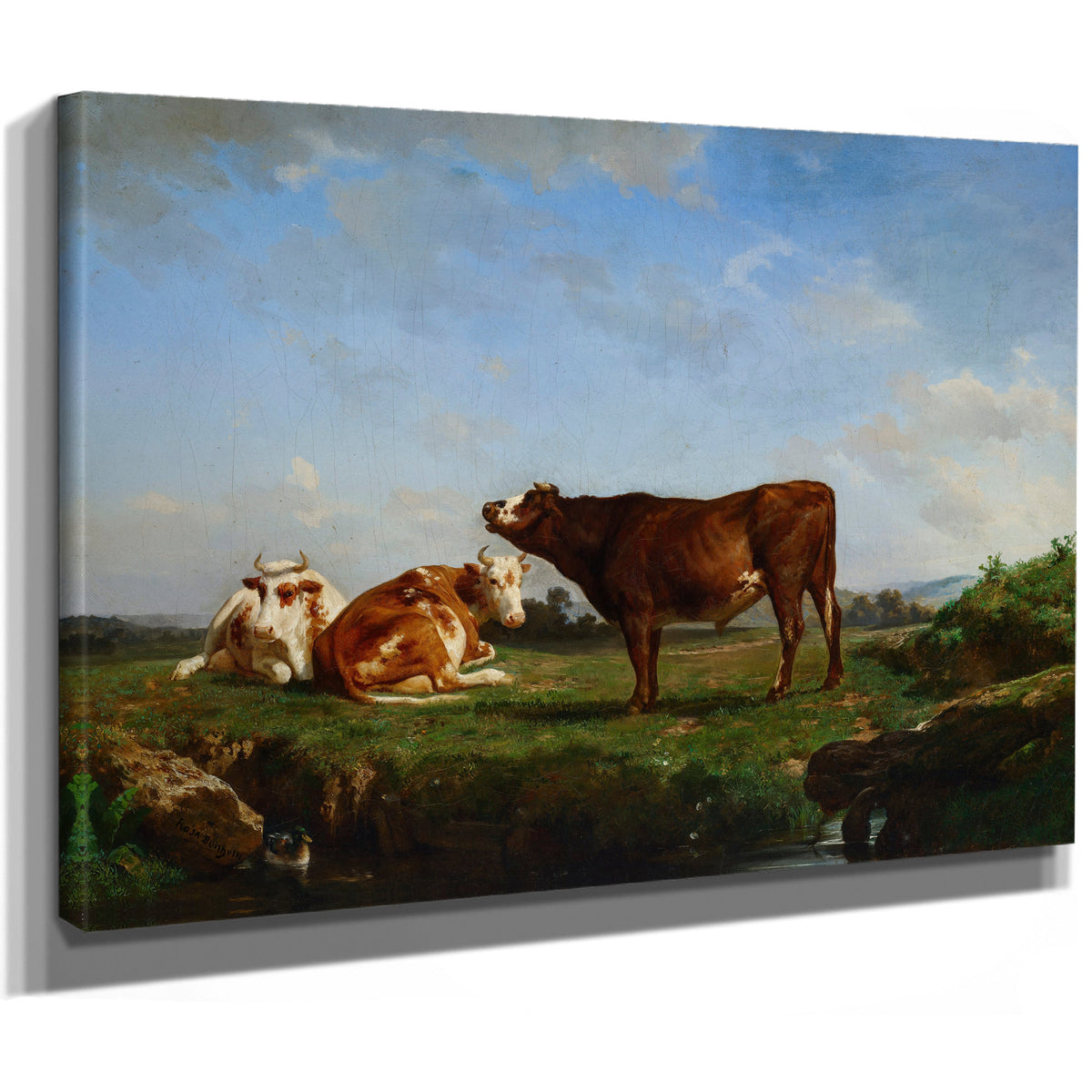 Trois Vaches Au Paturage By Rosa Bonheur