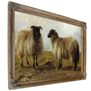 Two Rams a Landscape By Rosa Bonheur