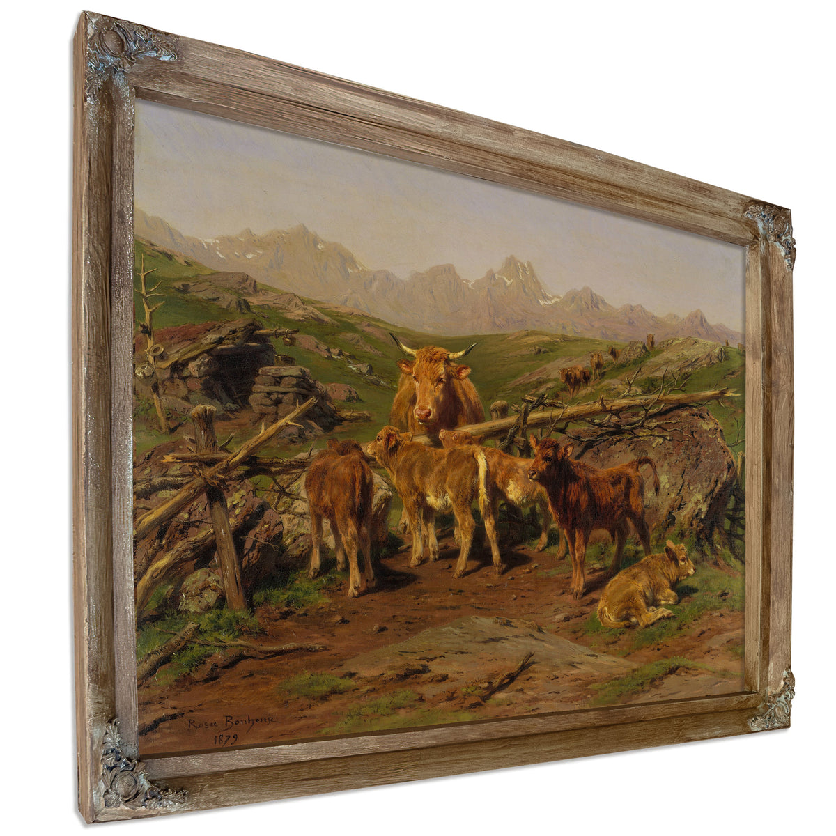 Weaning Calves By Rosa Bonheur