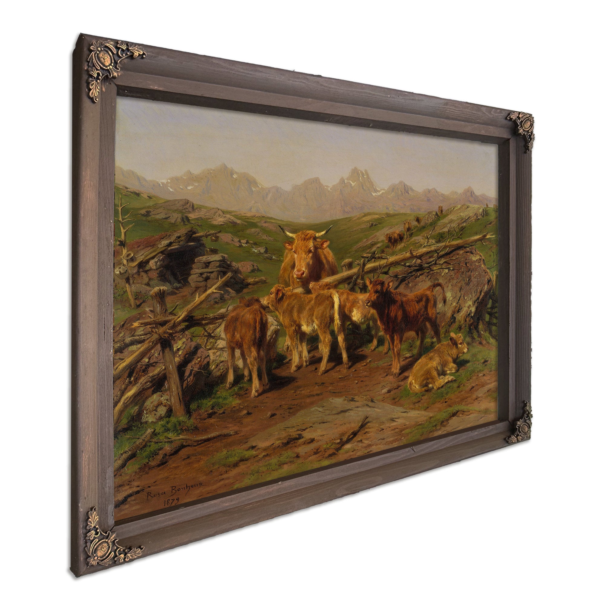 Weaning Calves By Rosa Bonheur