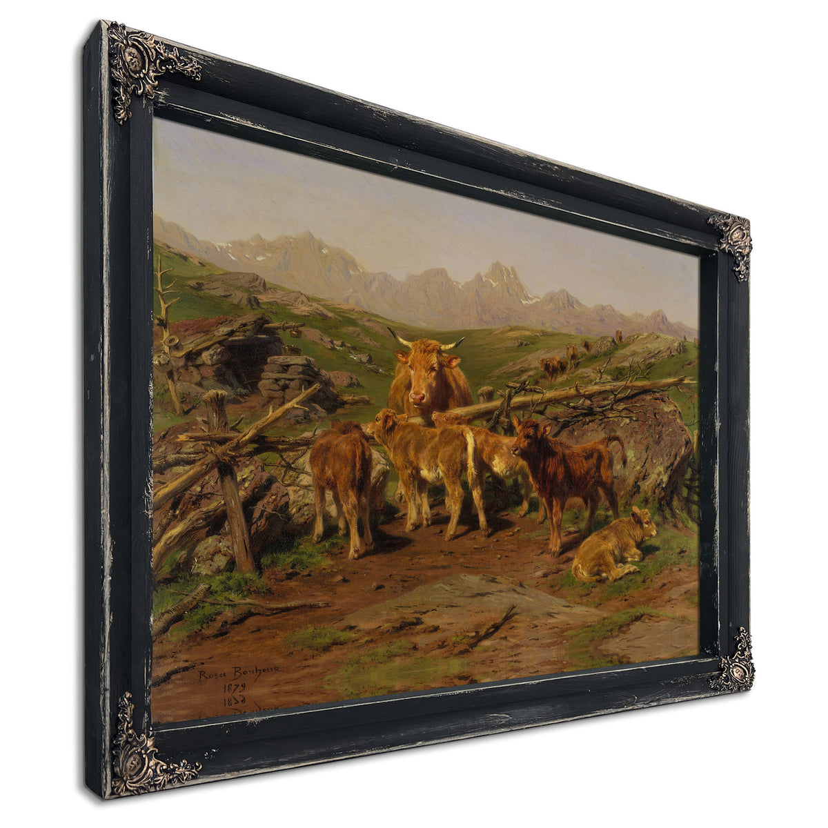 Weaning Calves By Rosa Bonheur