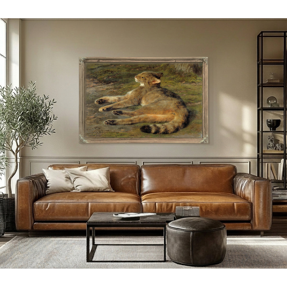Wild Cat By Rosa Bonheur