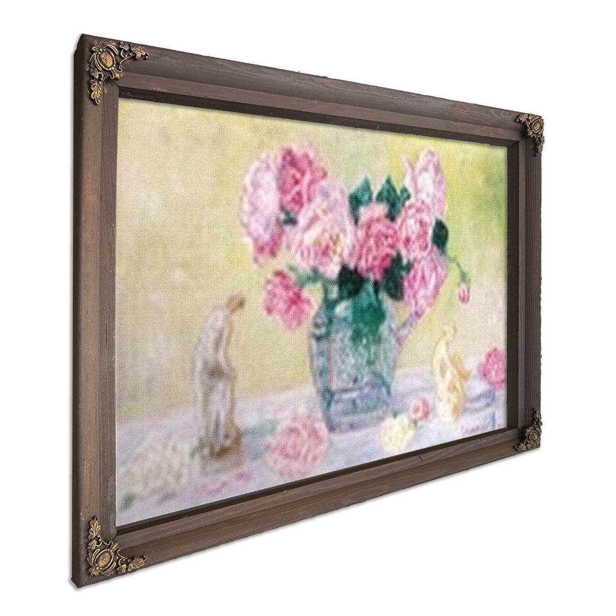 Roses And Tanagra Figurines By James Ensor