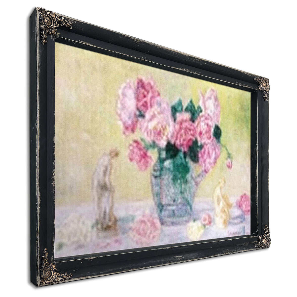 Roses And Tanagra Figurines By James Ensor