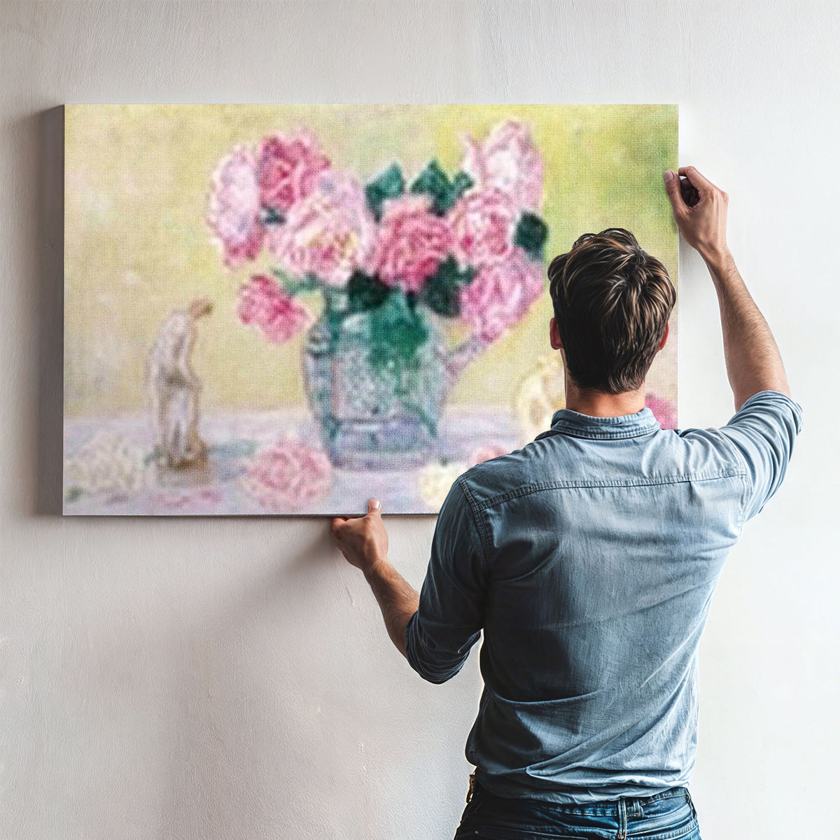 Roses And Tanagra Figurines By James Ensor