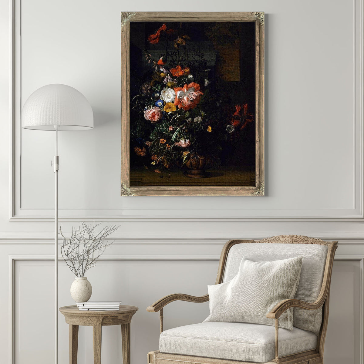 Roses Convolvulus Poppies And Other Flowers 1680 By Rachel Ruysch