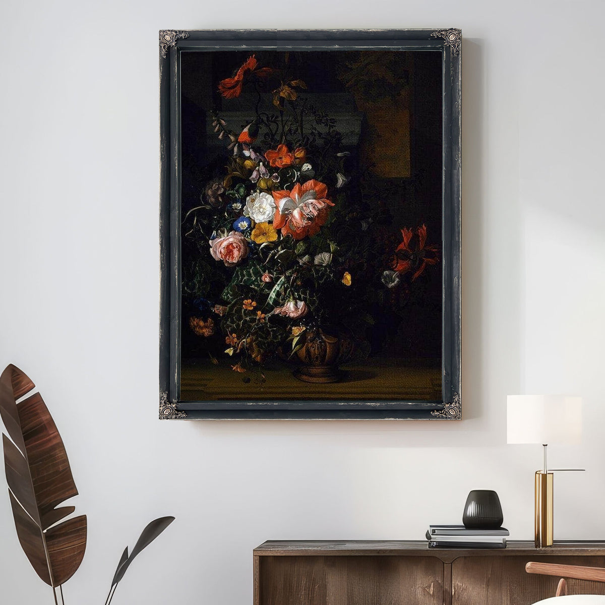 Roses Convolvulus Poppies And Other Flowers 1680 By Rachel Ruysch