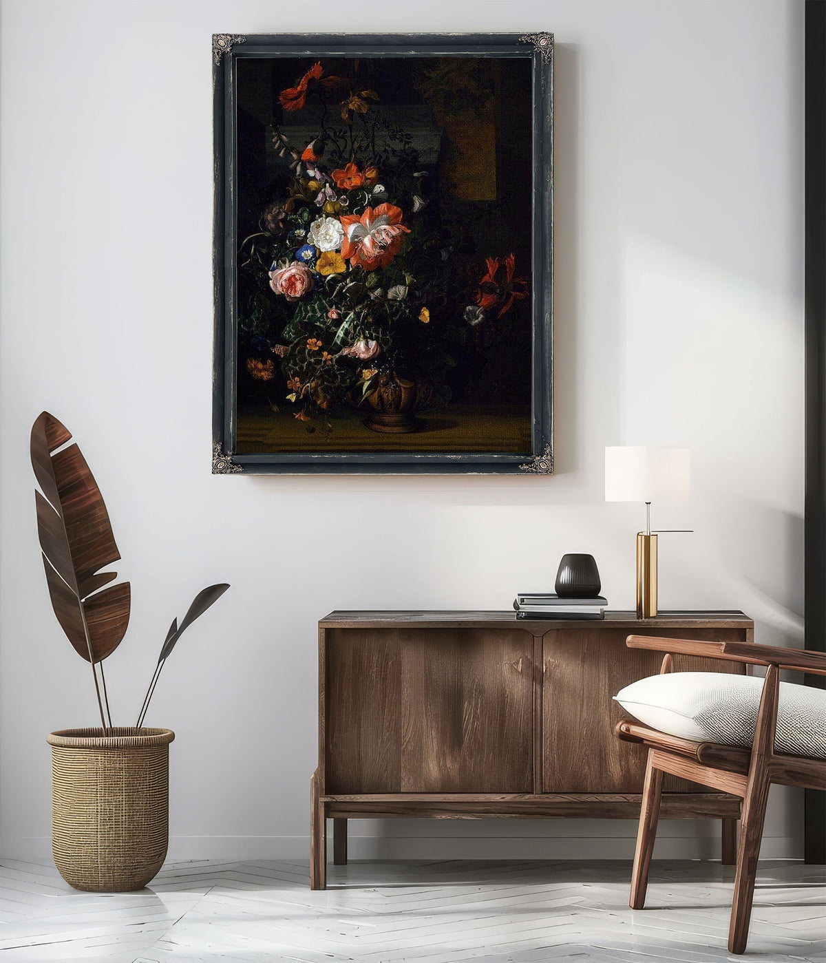 Roses Convolvulus Poppies And Other Flowers 1680 By Rachel Ruysch