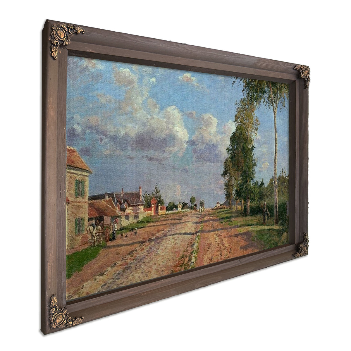Route De Versailles Rocquencourt By Camille Pissarro