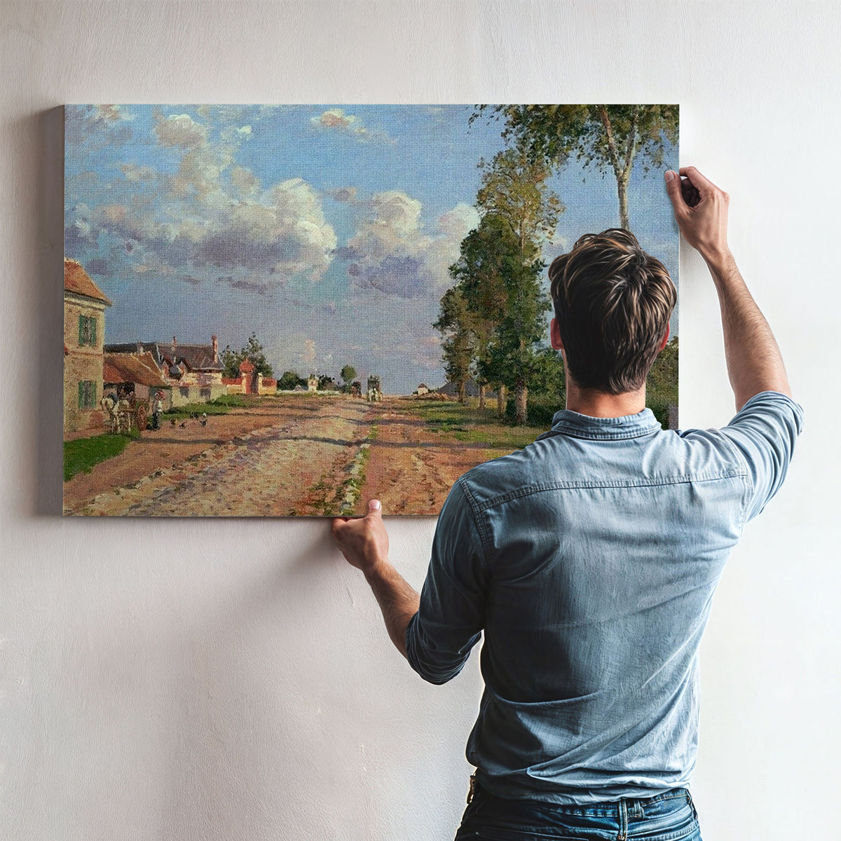 Route De Versailles Rocquencourt By Camille Pissarro