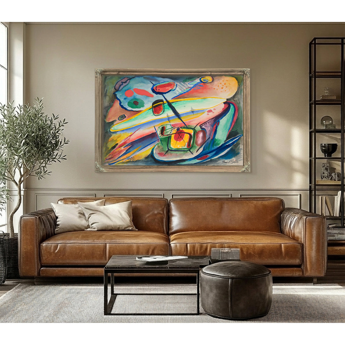 Untitled Abstract Forms 2 By Rudolf Bauer