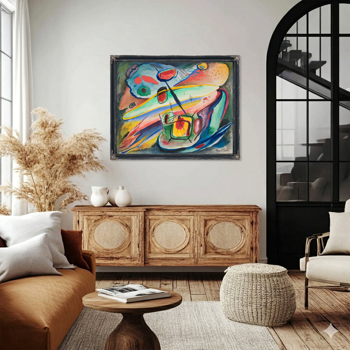 Untitled Abstract Forms 2 By Rudolf Bauer