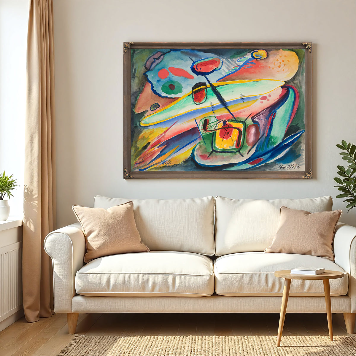 Untitled Abstract Forms 2 By Rudolf Bauer