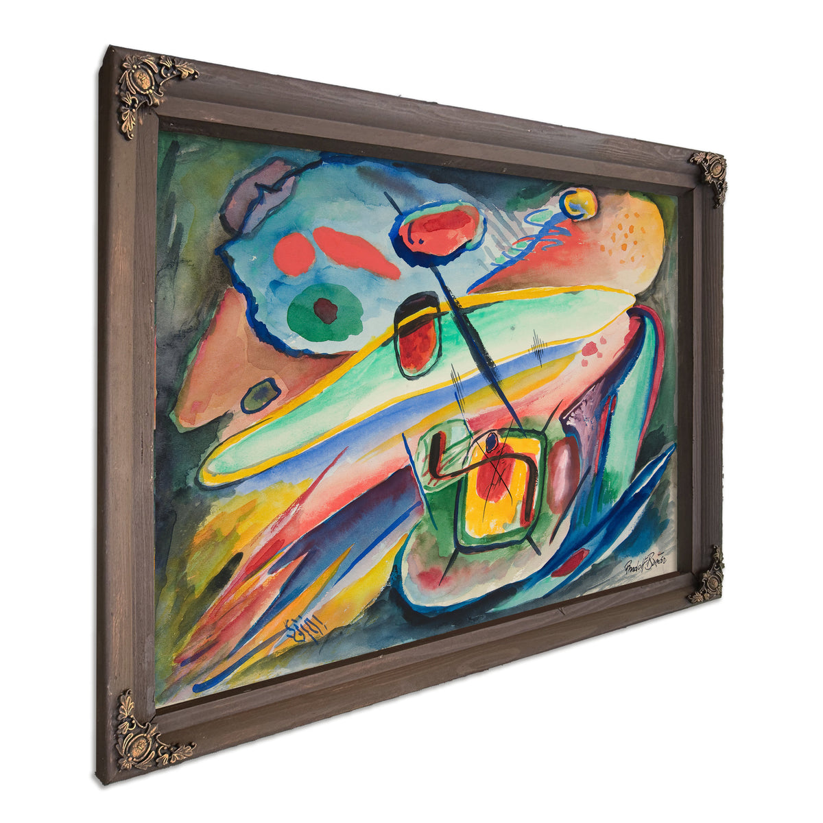 Untitled Abstract Forms 2 By Rudolf Bauer