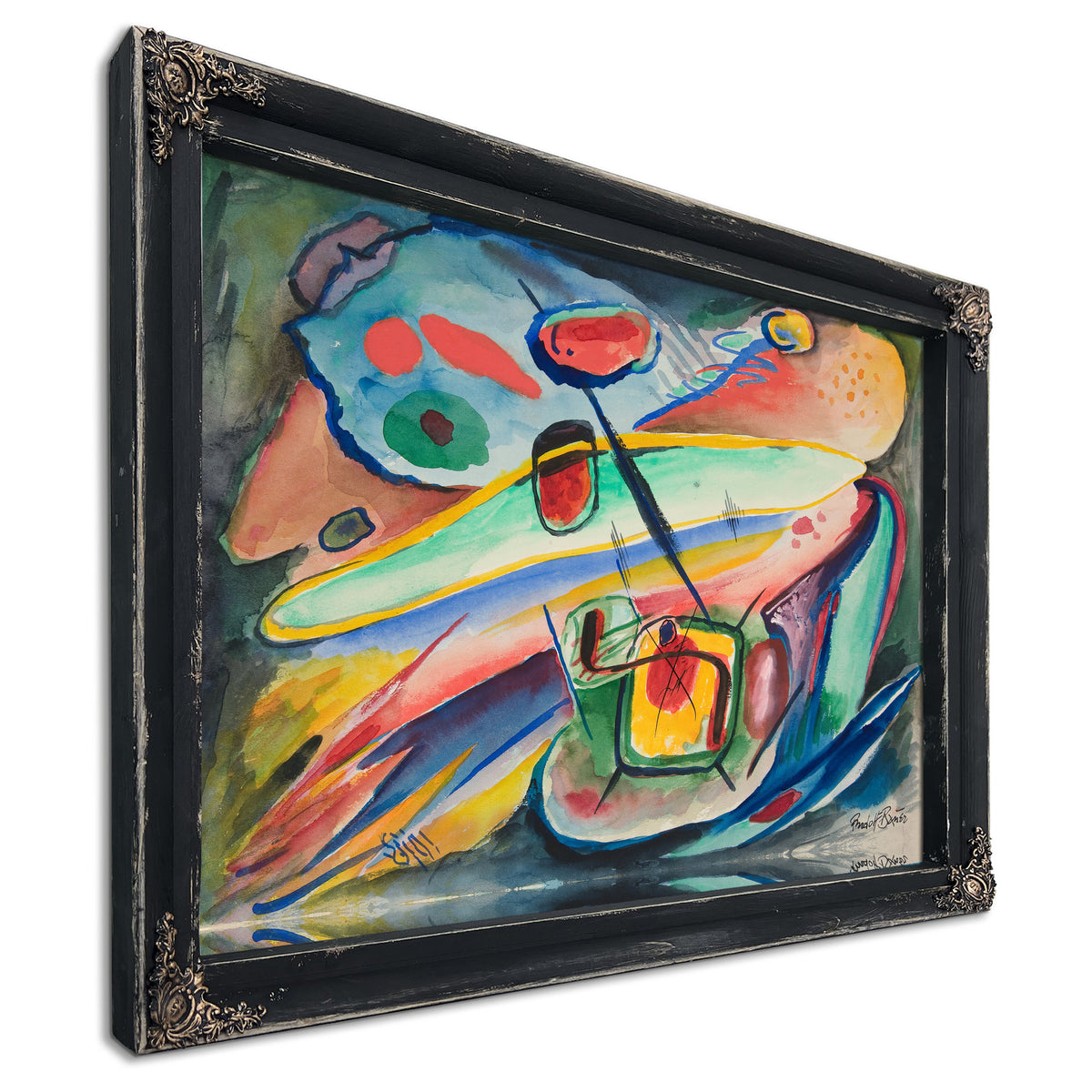 Untitled Abstract Forms 2 By Rudolf Bauer