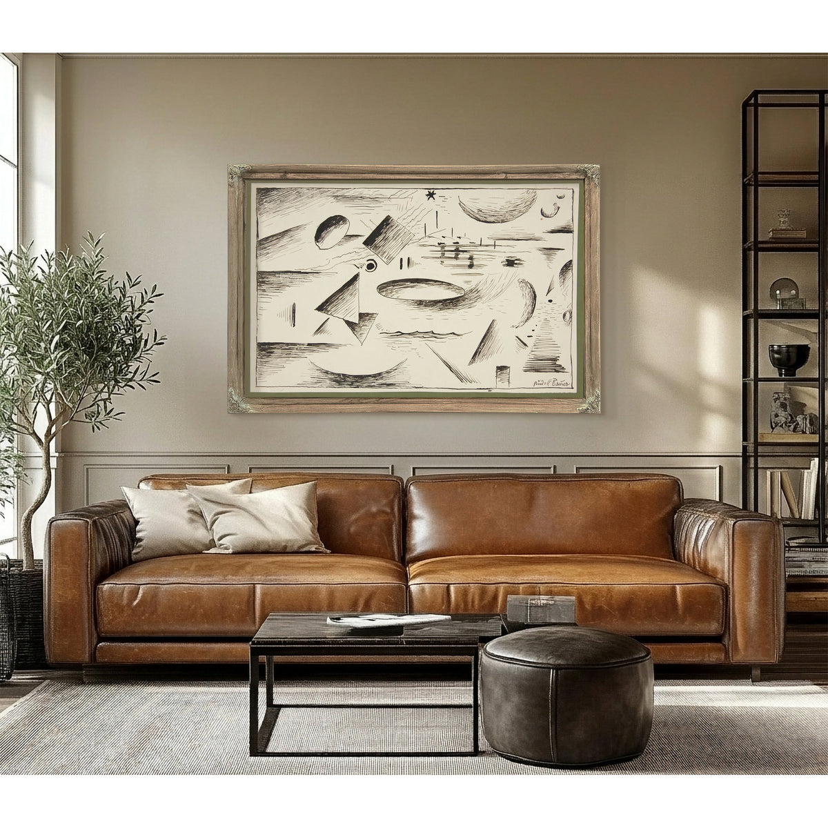 Untitled Abstract Forms 3 By Rudolf Bauer