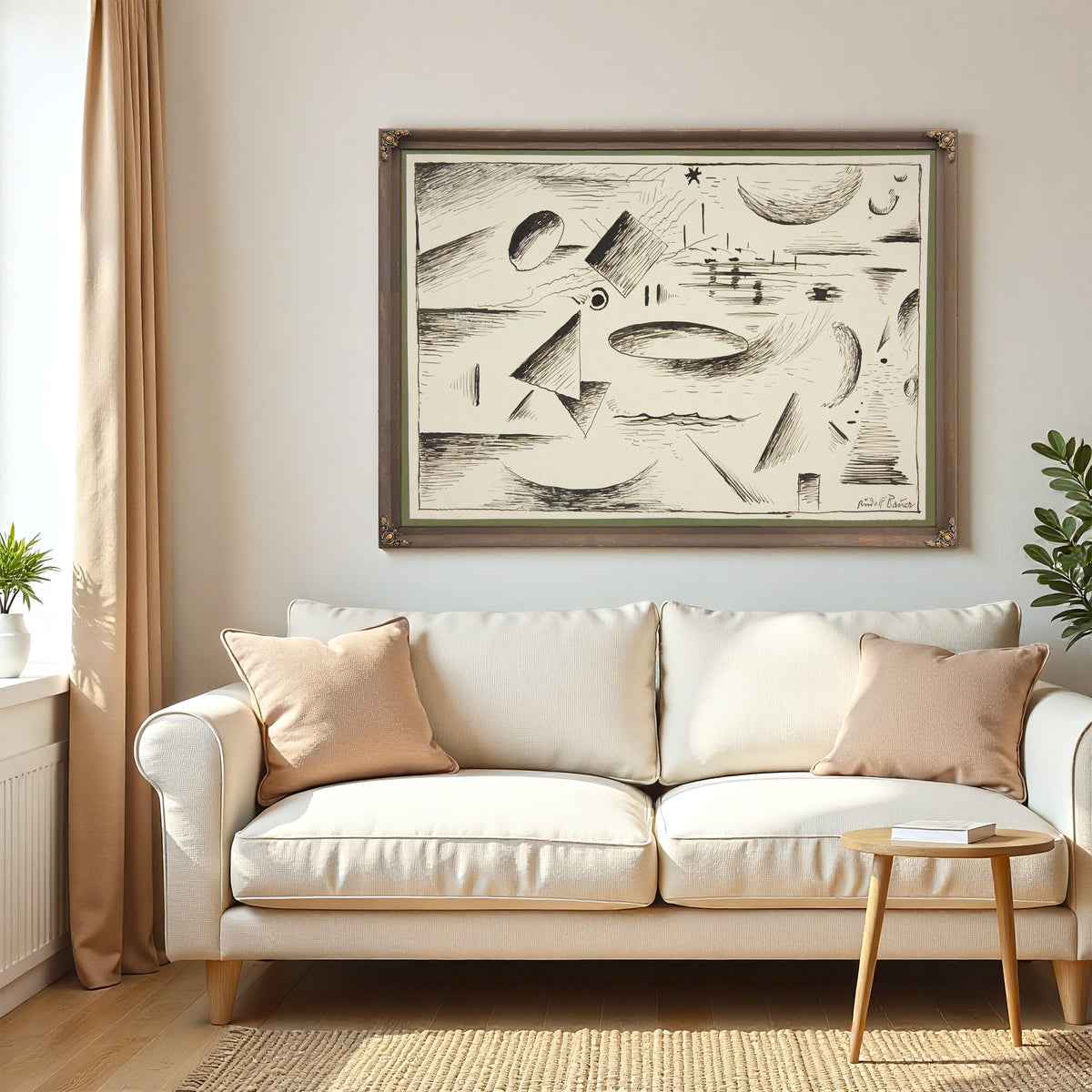 Untitled Abstract Forms 3 By Rudolf Bauer